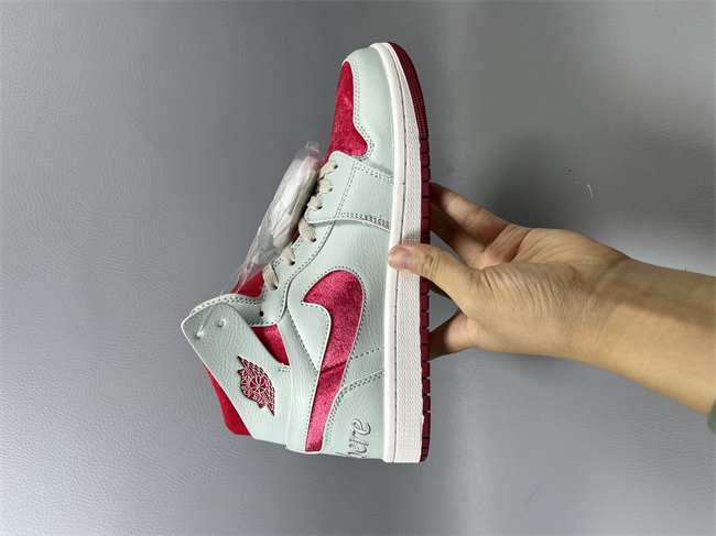 Women Running Weapon Air Jordan 1 Grey/Red Shoes 509 Women Running Weapon Air Jordan 1 Grey/Red Shoes 509